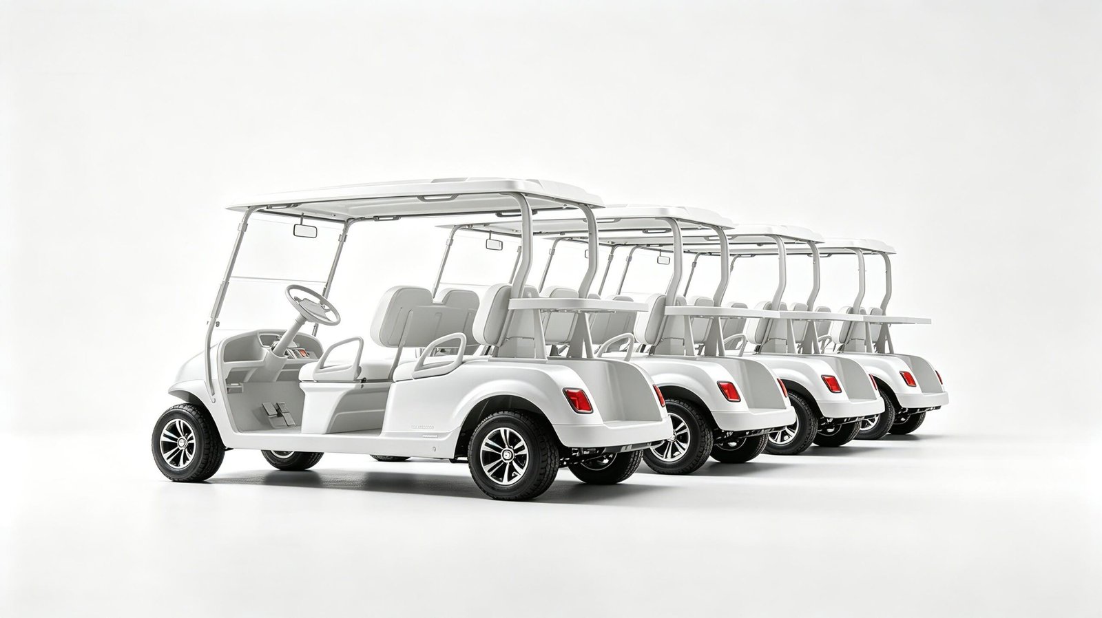 Electric Golf Cart | Multi-Seat Custom Open & Enclosed Golf Buggy Series - Image 2