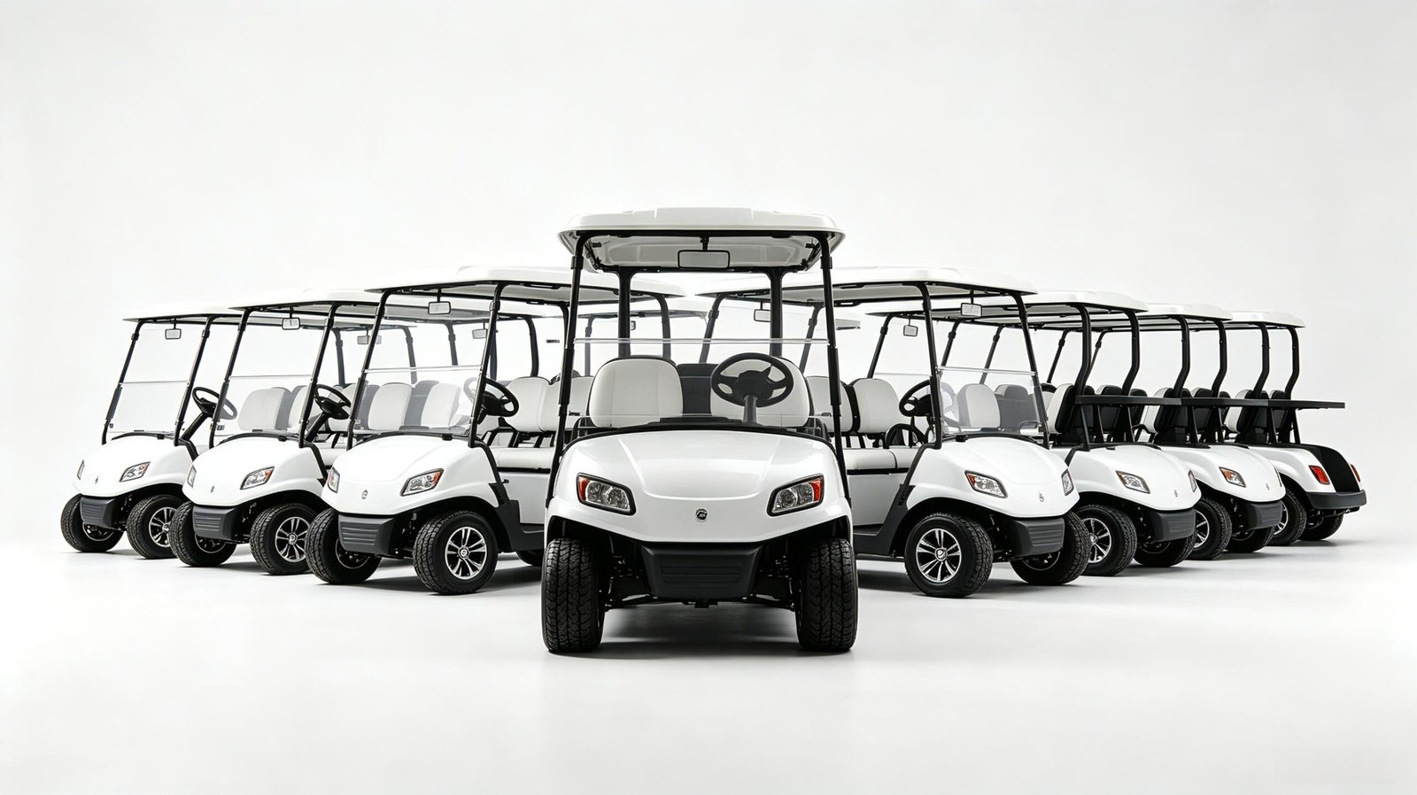 Electric Golf Cart | Multi-Seat Custom Open & Enclosed Golf Buggy Series